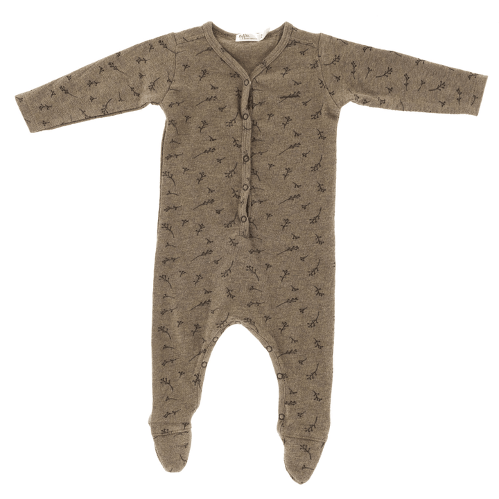 Riffle Footed Suit Mesh Knit Taupe - Boxpakje - Bruin1