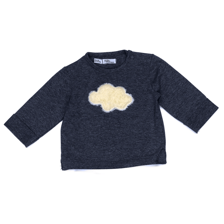 Riffle Longsleeve Indigo Cloud - Baby Shirtje - Donkerblauw1