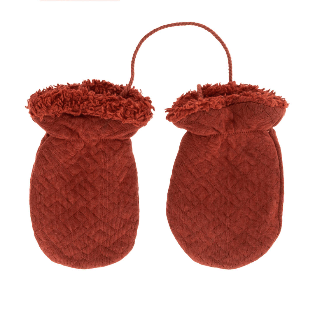 Riffle Outdoor Gloves Quilt Henna - Baby Wanten - Rood1