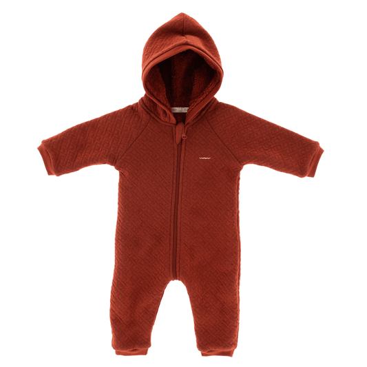 Riffle Outdoor Suit Quilt Henna - Baby Jumpsuit - Rood1