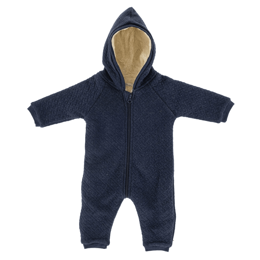 Riffle Outdoor Suit Quilt Night Blue - Baby Jumpsuit - Blauw1