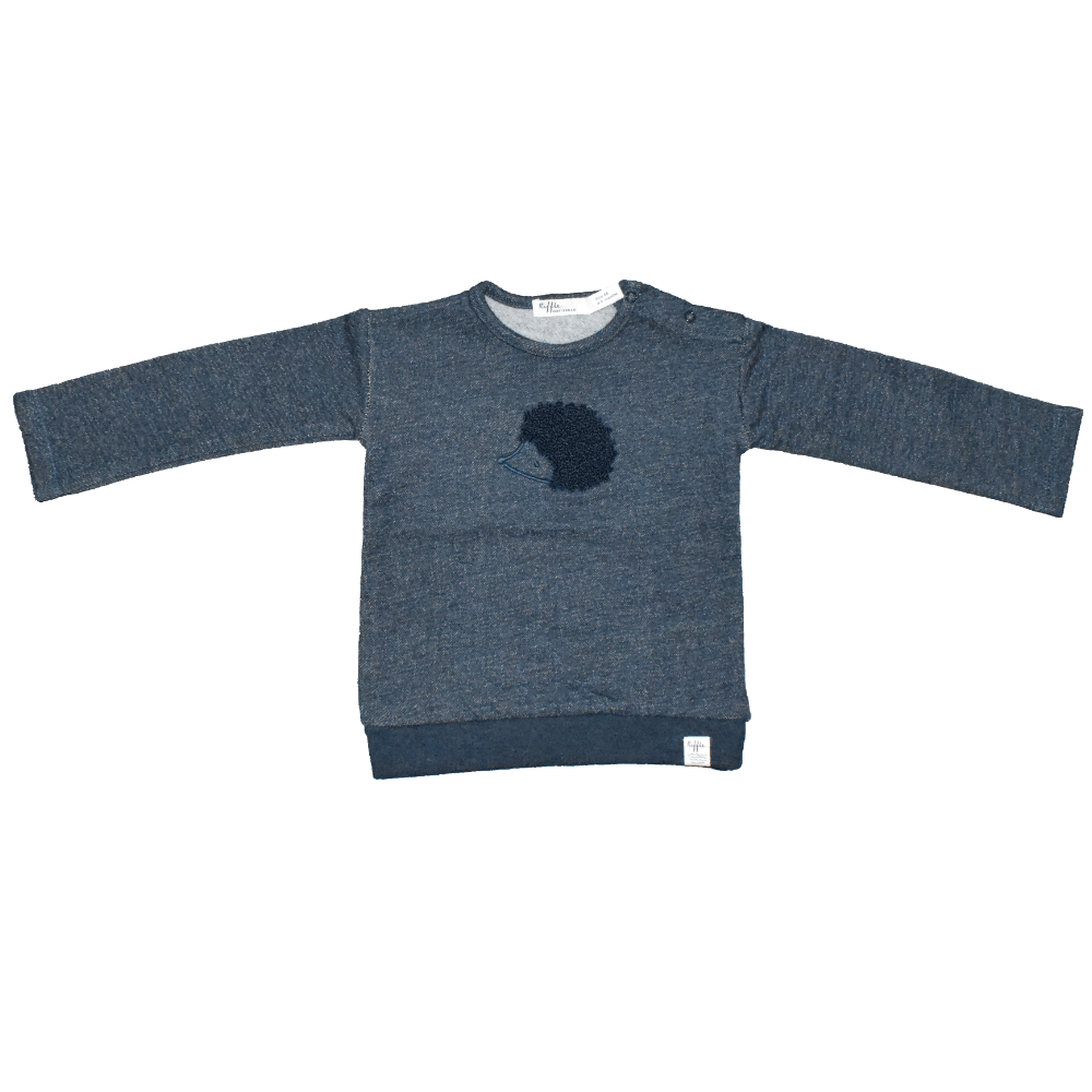 Riffle Sweater Combo Navy - Baby Sweater - Blauw1