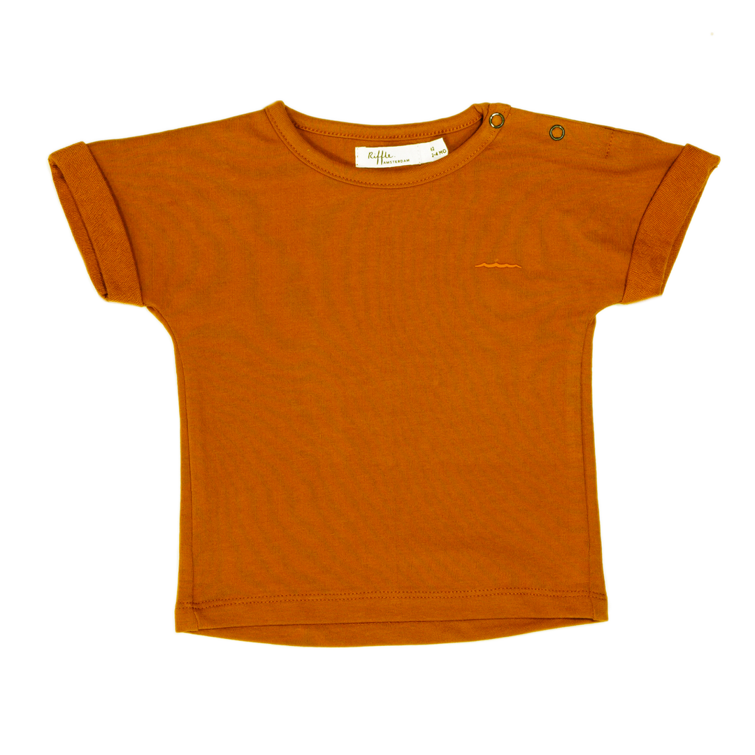 Riffle T-shirt Juul Shortsleeve Toffee - Baby Shirt - Bruin1