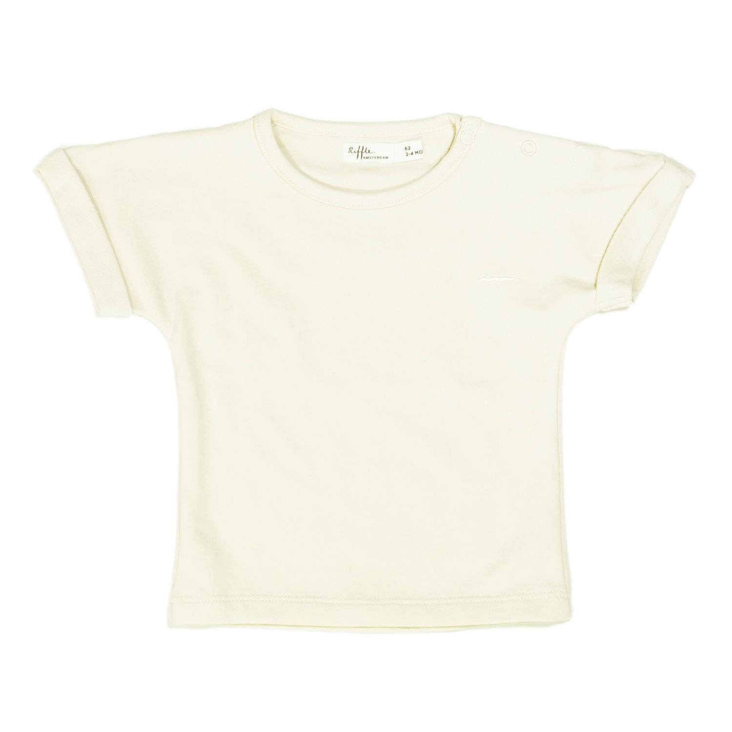 Riffle T-shirt Juul Shortsleeve White - Baby Shirt Off White1