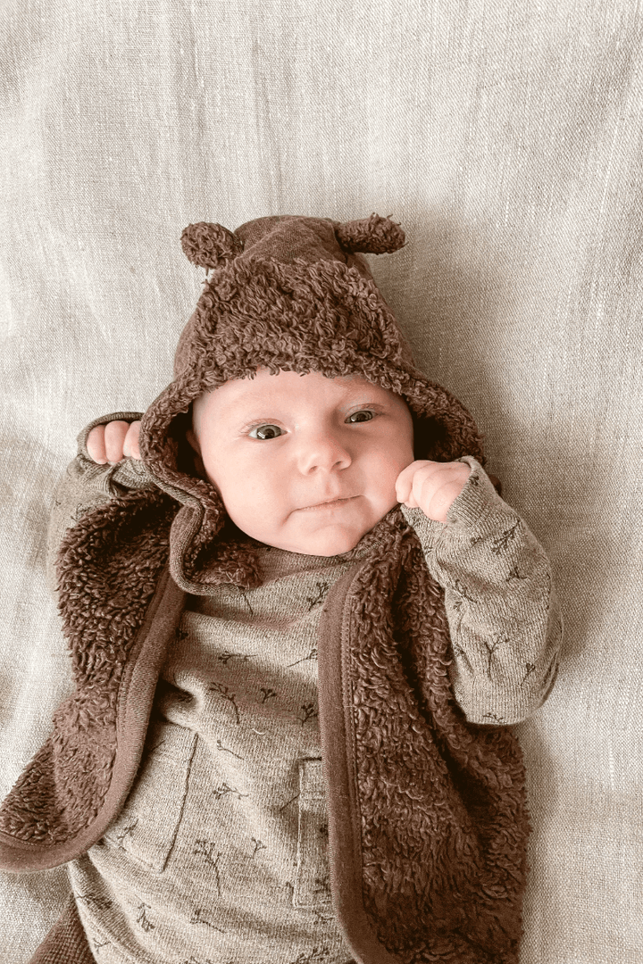 Riffle Winter Hat Quilt Brown - Baby Wintermuts - Bruin2