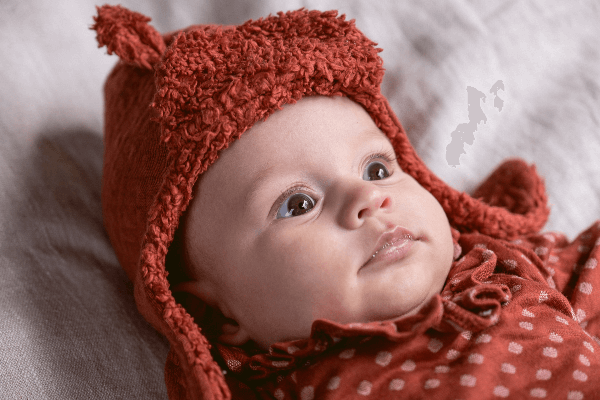 Riffle Winter Hat Quilt Henna - Baby Wintermuts - Rood2