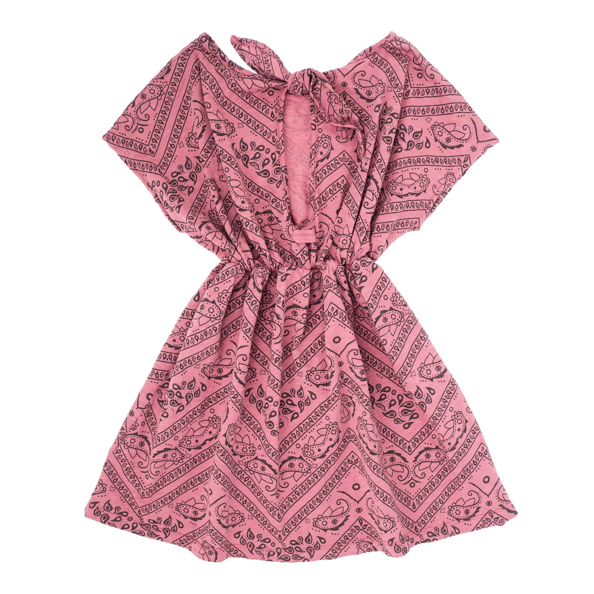Tocoto Vintage Bandana Print Dress - Meisjes Jurk - Roze2