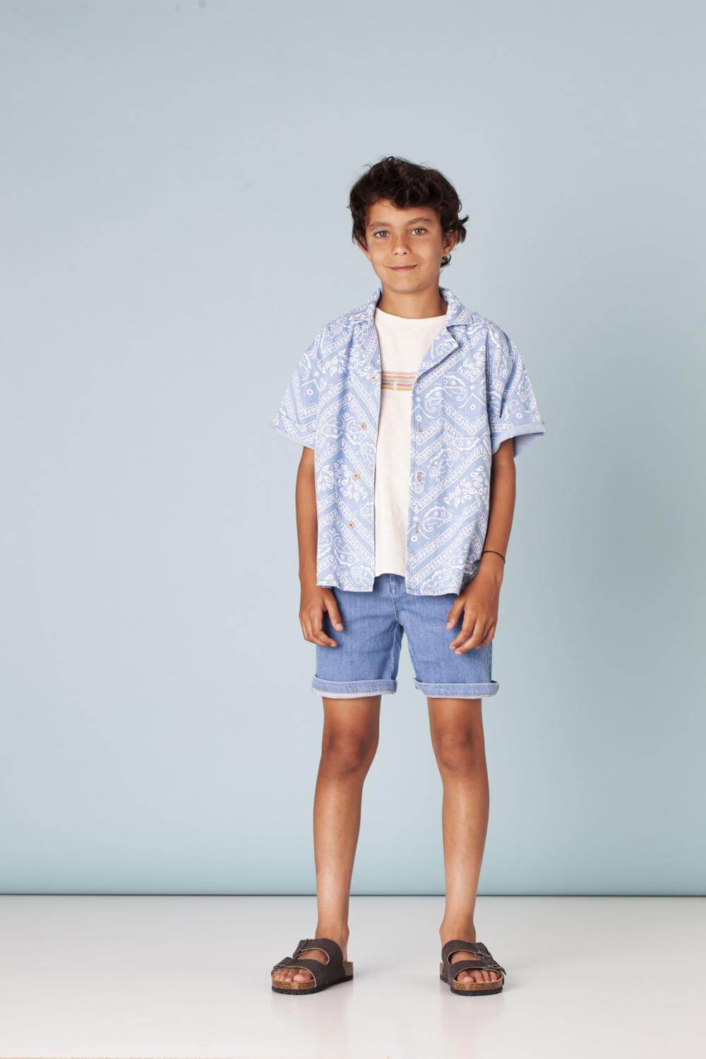 Tocoto Vintage Light Denim Shorts Boy - Jongens Short3