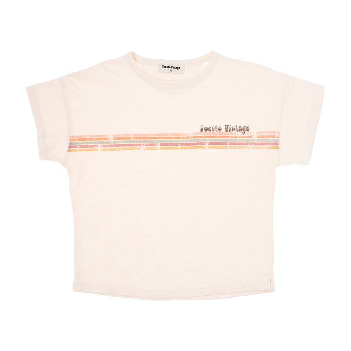 Tocoto Vintage Tocoto Lines Boy T-shirt - Off-White1