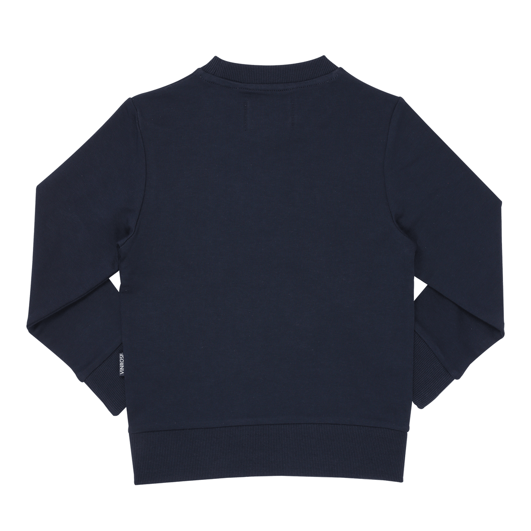 VinRose Sweater Franco - Jongens Sweatshirt - Donkerblauw2