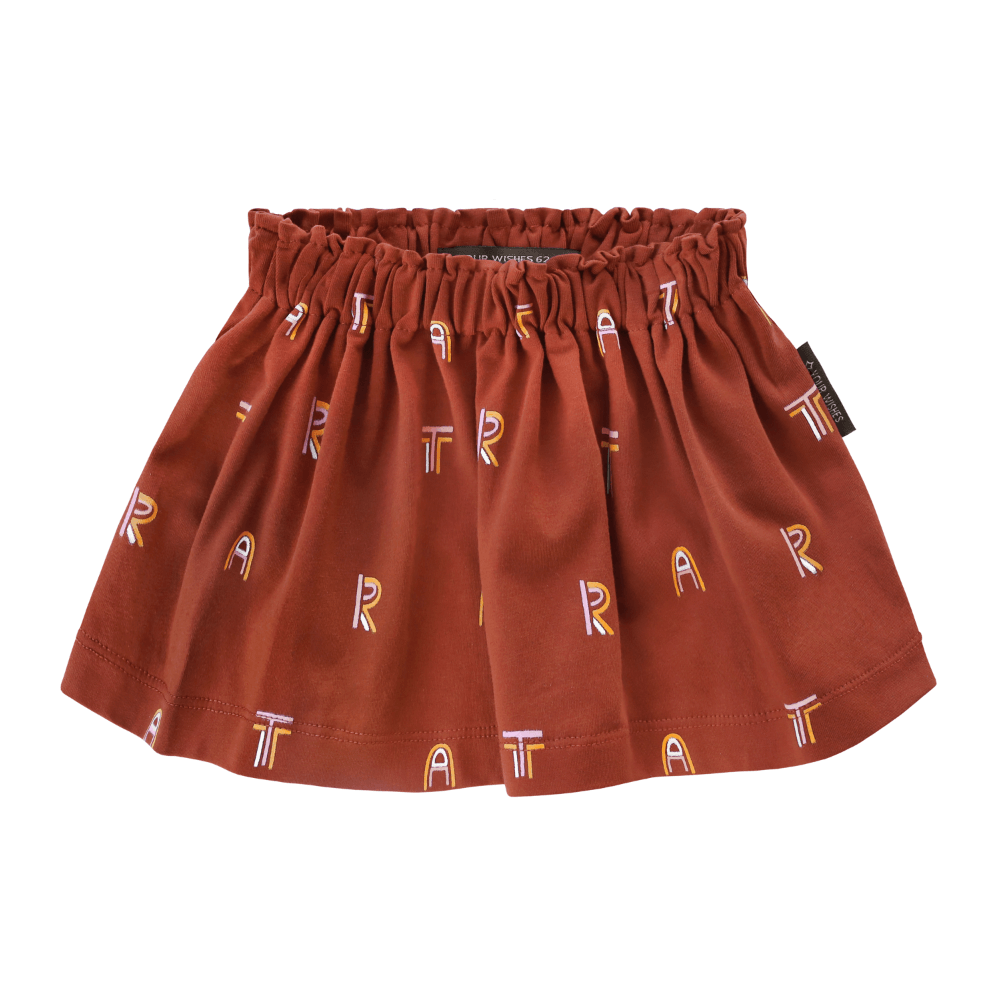 Your Wishes Art Skirt - Meisjes Rok - Rood1