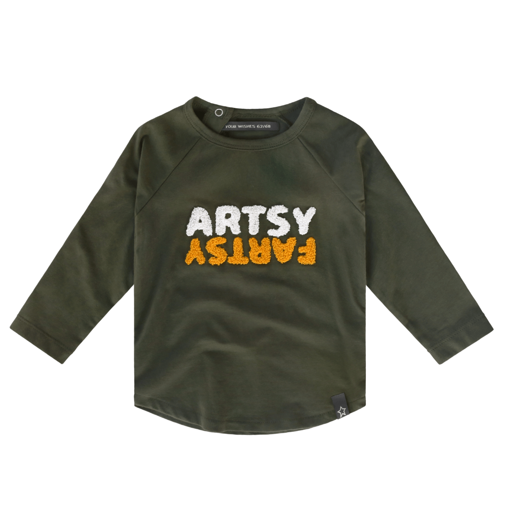 Your Wishes Artsy Fartsy Raglan Longsleeve - Kinder Shirt1