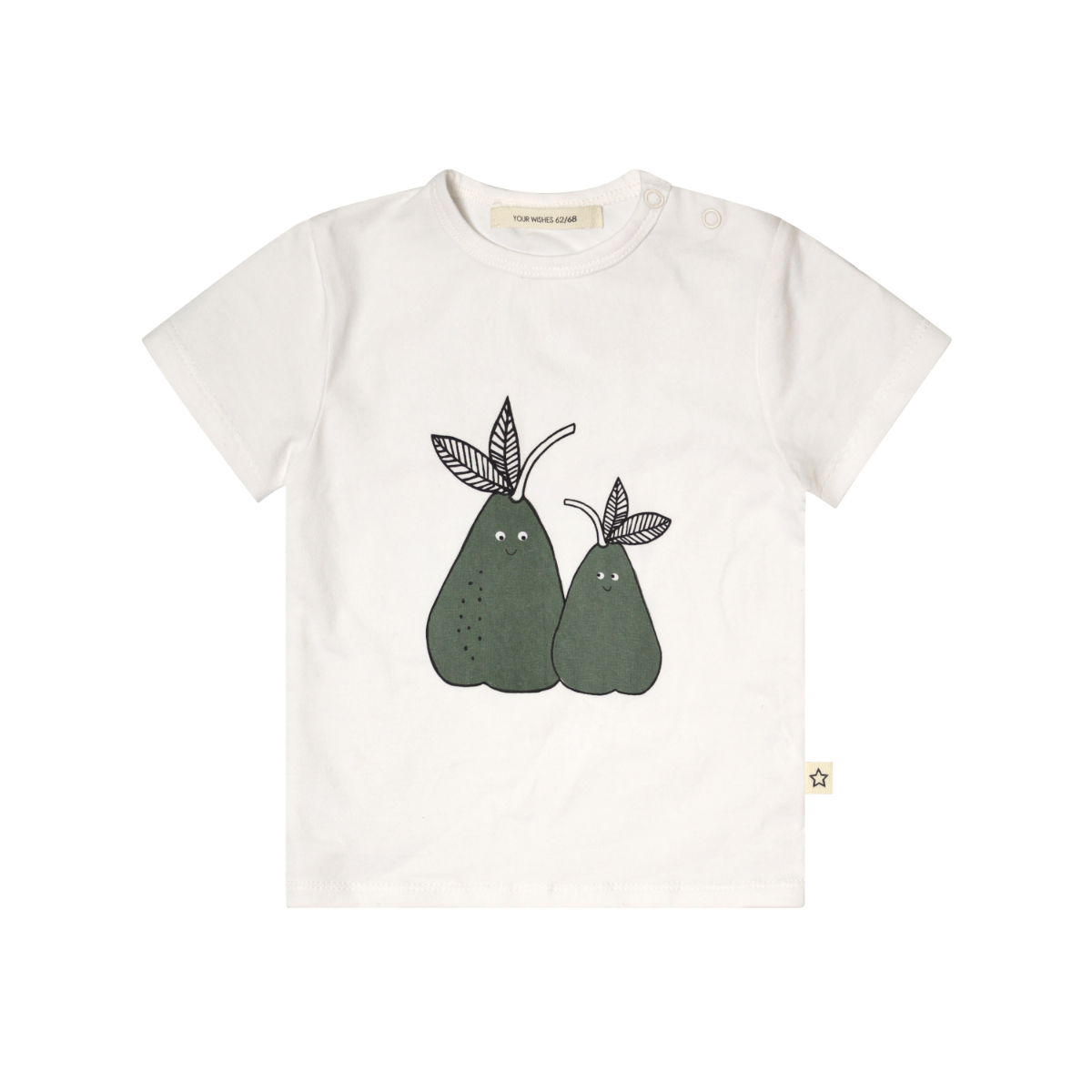 Your Wishes Cute Pear Shortsleeve - Baby Shirt - Off-white1