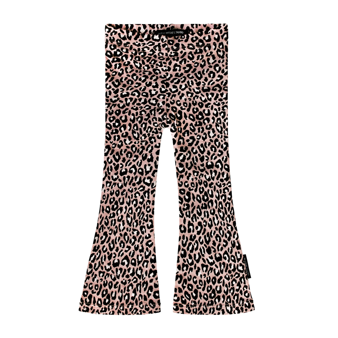 Your Wishes Flared Legging Pink Leopard - Meisjes Broek Roze1