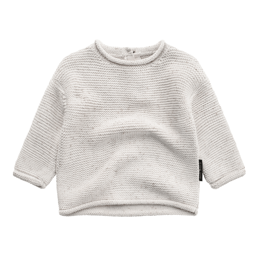 Your Wishes Knit Boxy Sweater - Gebreide Trui - Ecru1