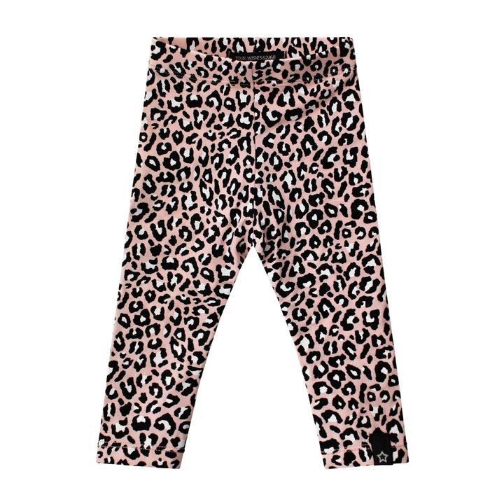 Your Wishes Legging Pink Leopard - Baby Legging - Roze1
