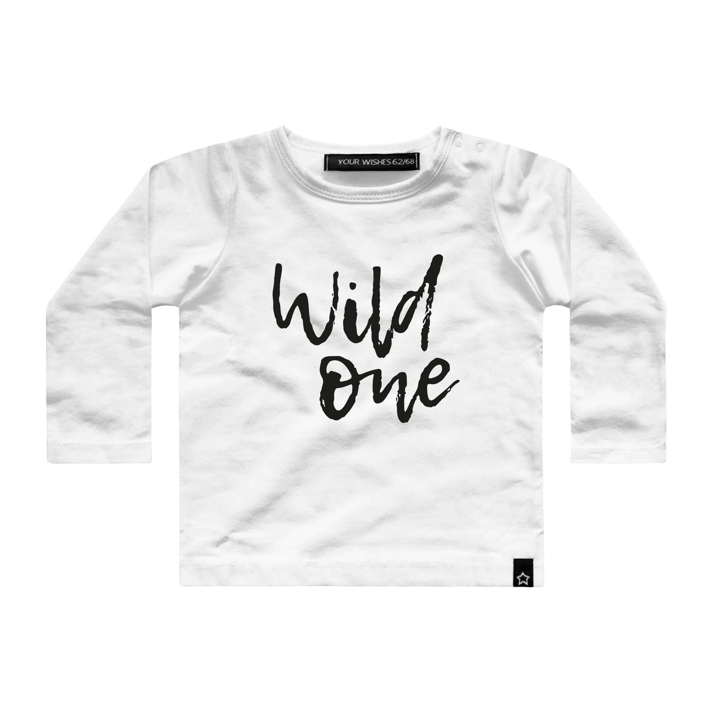 Your Wishes Longsleeve Wild One - Baby Shirtje - Wit1