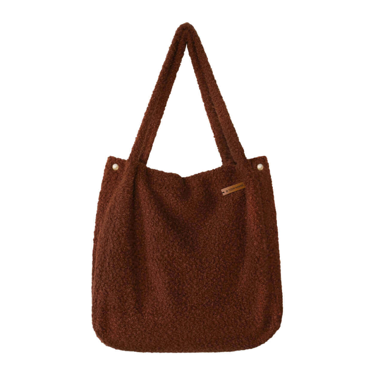 Your Wishes Mommy Tote Bag Boucle Warm Brown - Bruin1