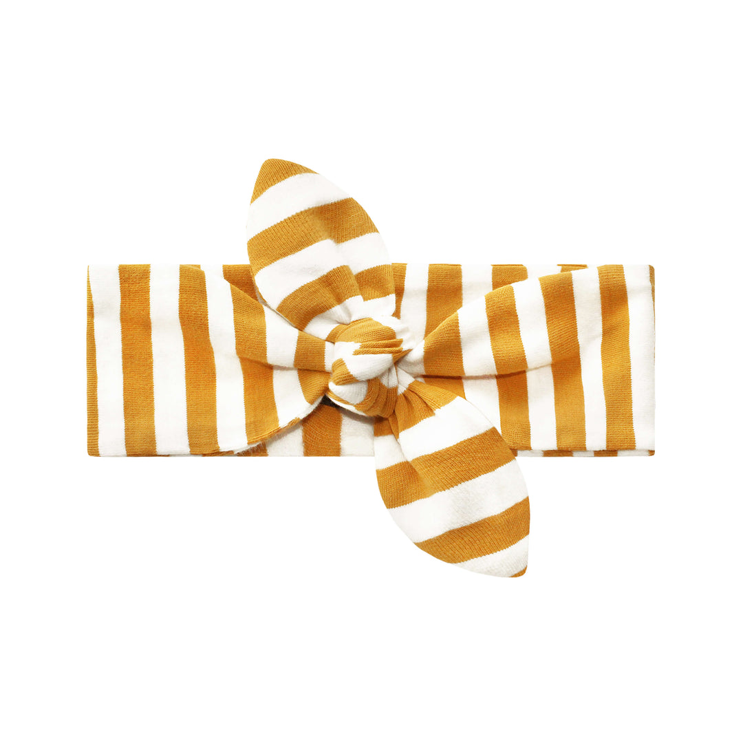 Your Wishes Ochre Stripes Headband - Haarbandje - Geel1