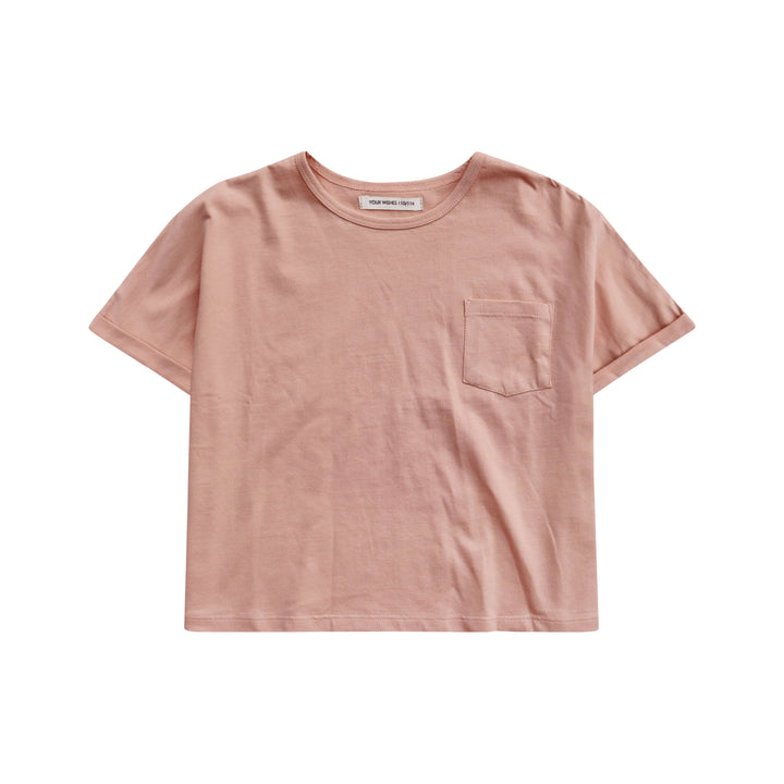 Your Wishes Solid Evi Salmon - Meisjes Top - Roze1