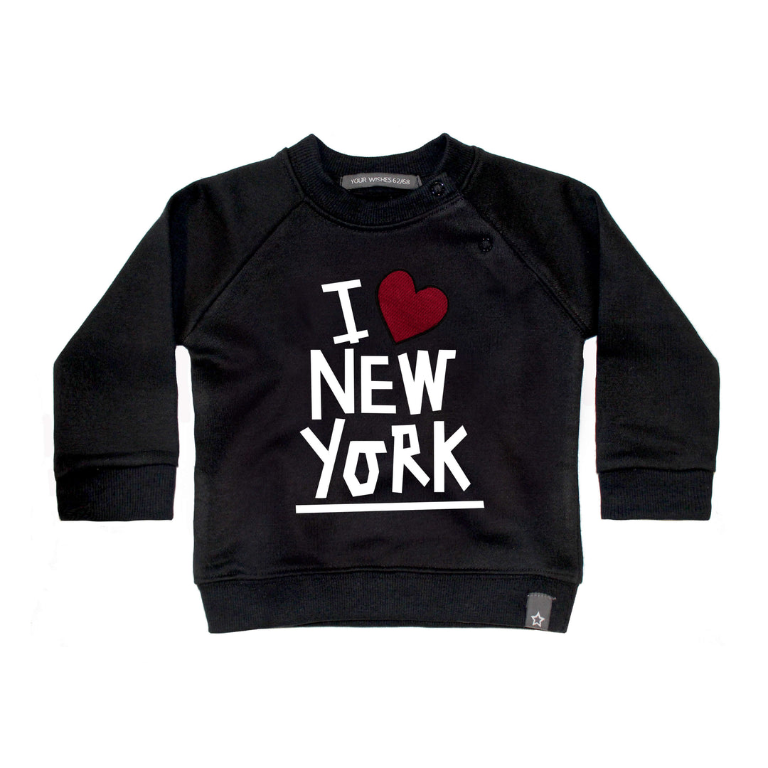 Your Wishes Sweater I Love NY - Kinder Sweater - Zwart1