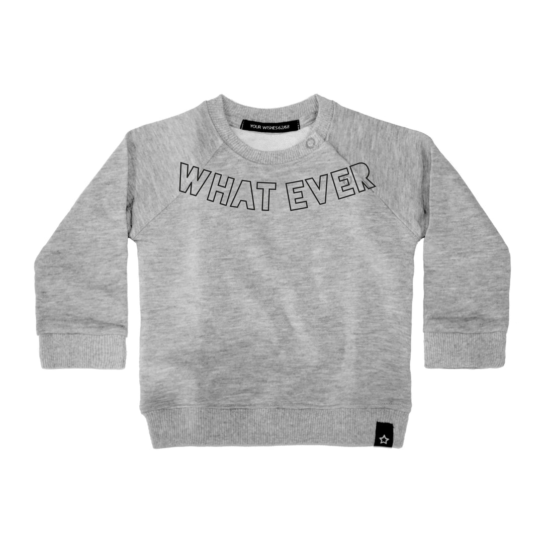 Your Wishes Sweater Whatever Grey - Sweatshirt - Grijs1