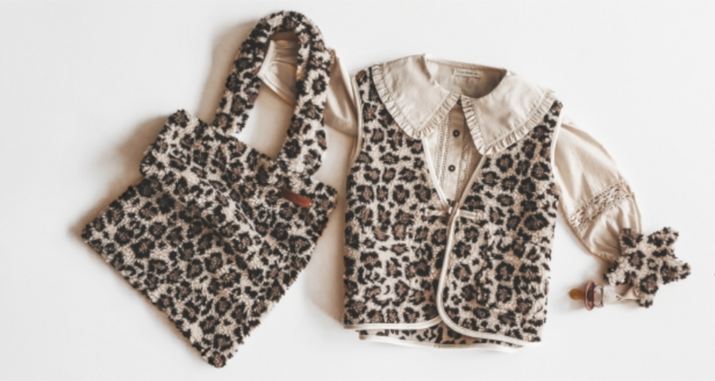 Your Wishes Teddy Leopard Kids Tote Bag - Kinder Tas4