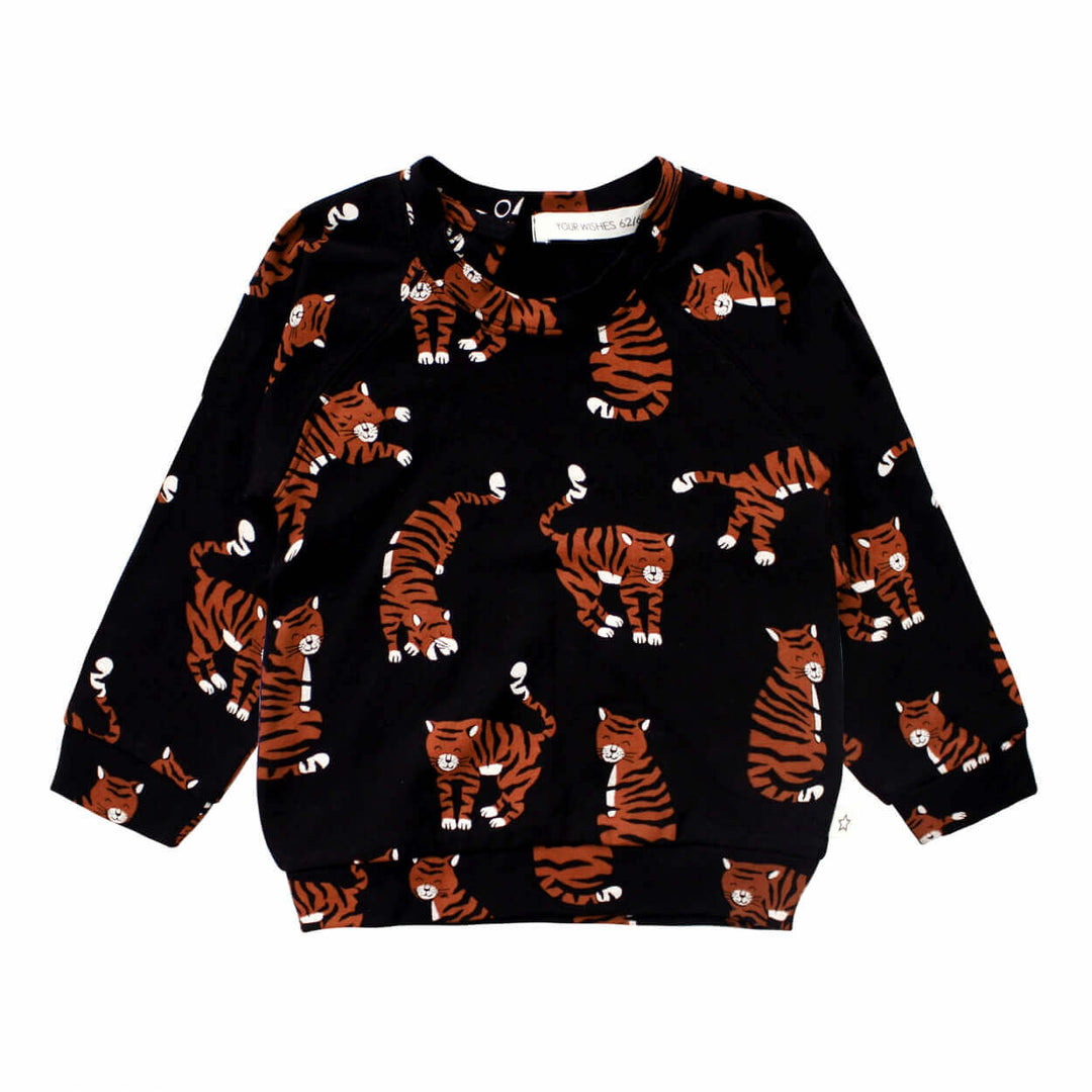 Your Wishes Tigers Sweatshirt - Baby Sweater - Zwart1