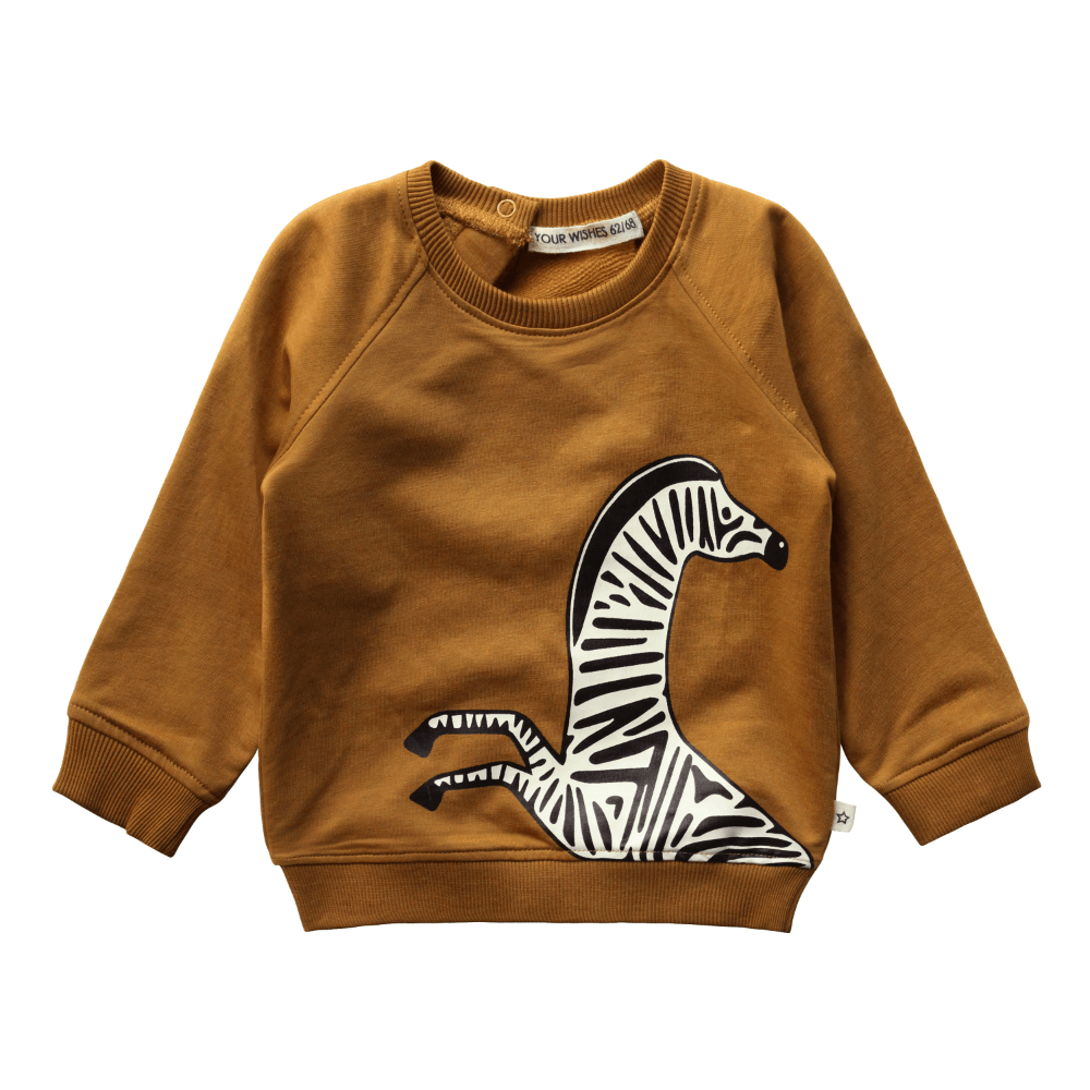 Your Wishes Zebra's Alex - Baby Sweater - Geel1